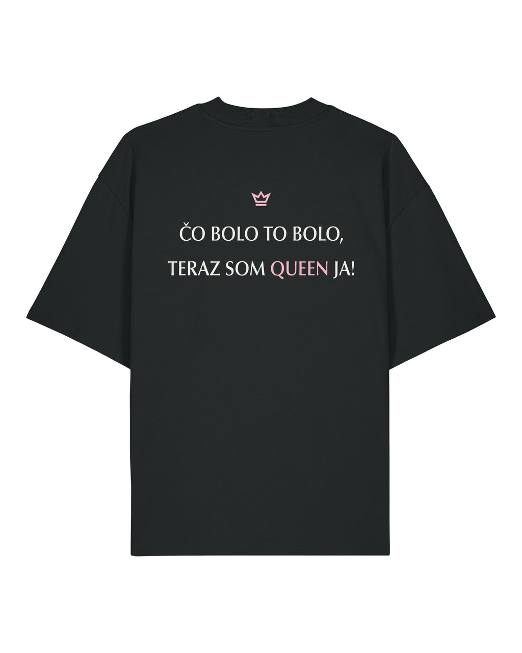 Tričko Blaster — čierne, zadná strana, slogan