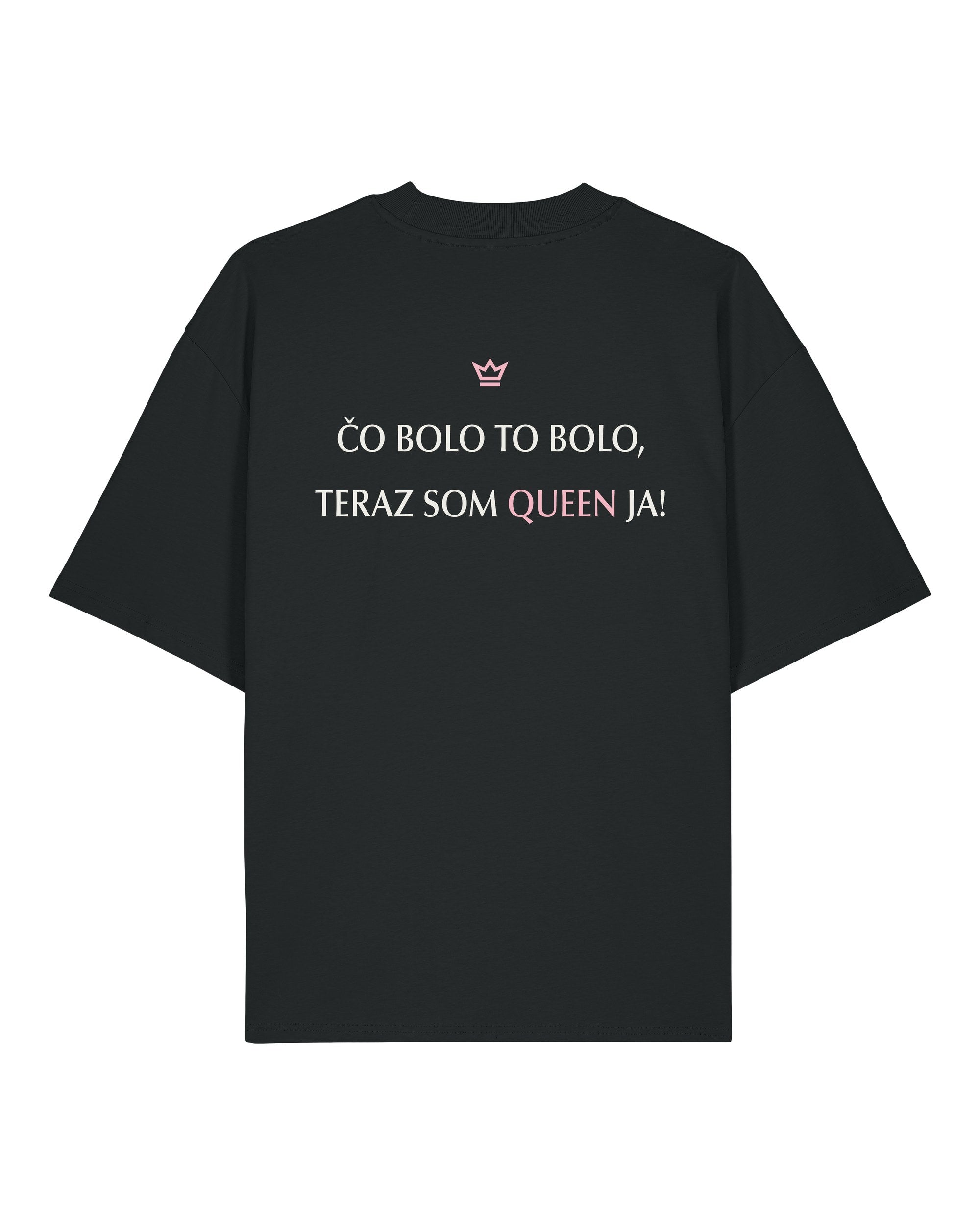 Tričko Blaster — čierne, zadná strana, slogan